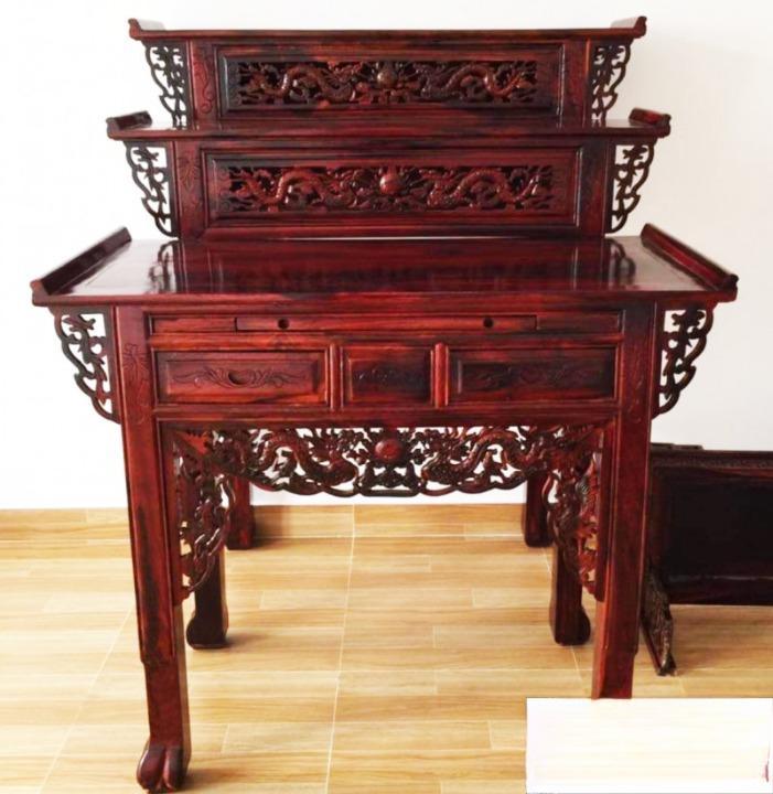 BÀN THỜ GỖ 3 TẦNG MUÔNG - BÀN THỜ TAM CẤP . BÀN CÚNG GỖ 3 TẦNG