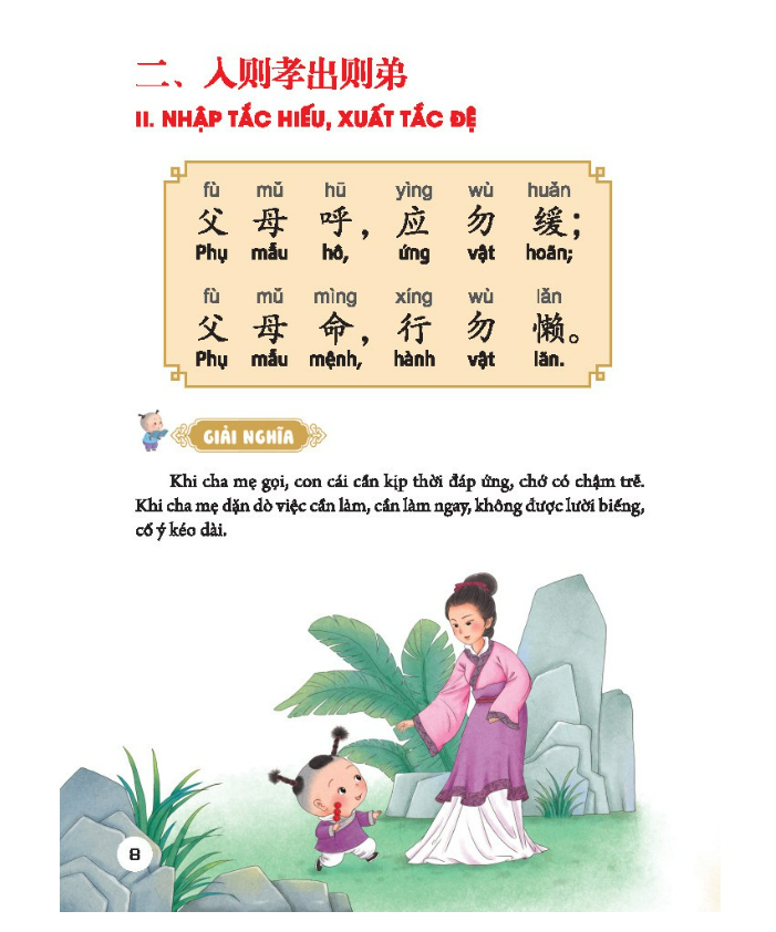 Sách - Đệ tử quy - phép tắc người con ( bản màu )