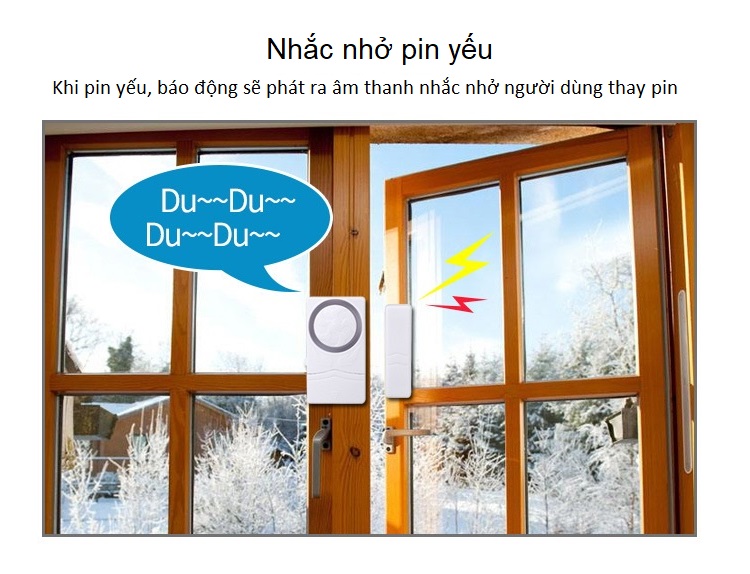 Báo động chống trộm, chuông báo khách mở cửa bảo vệ ngôi nhà của bạn M9R
