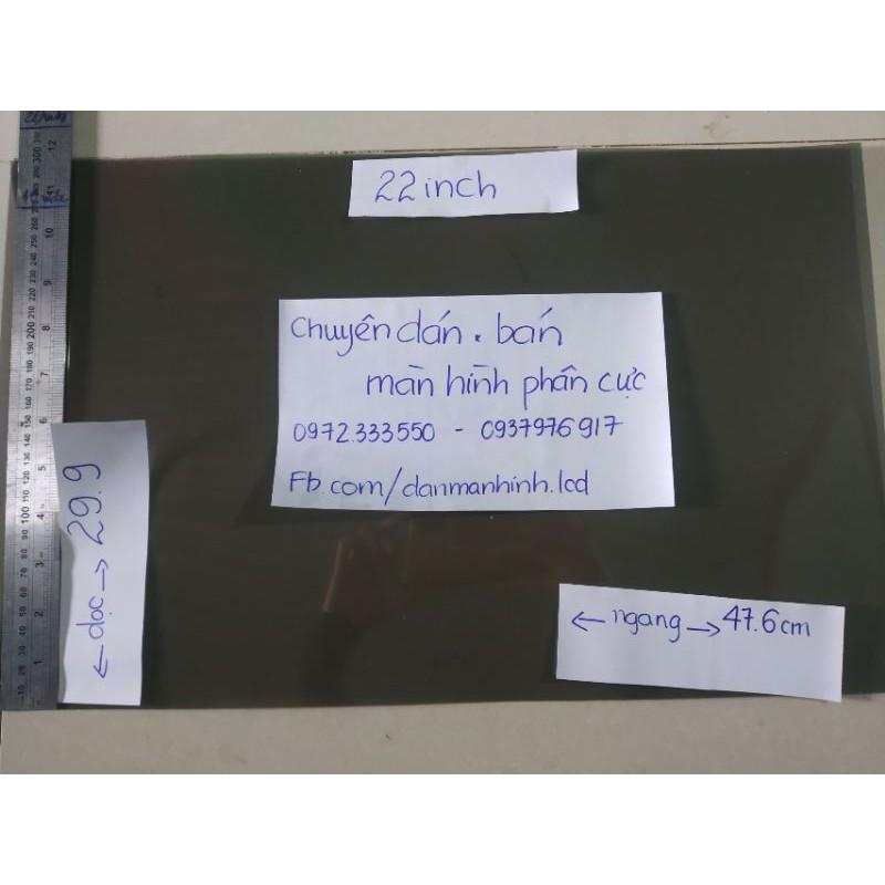Phim phân cực 22 in wide dùng cho màn hình LCD, tivi, hmi,laptop, điện thoại , tặng dao,khăn lau,hướng dẫn dán