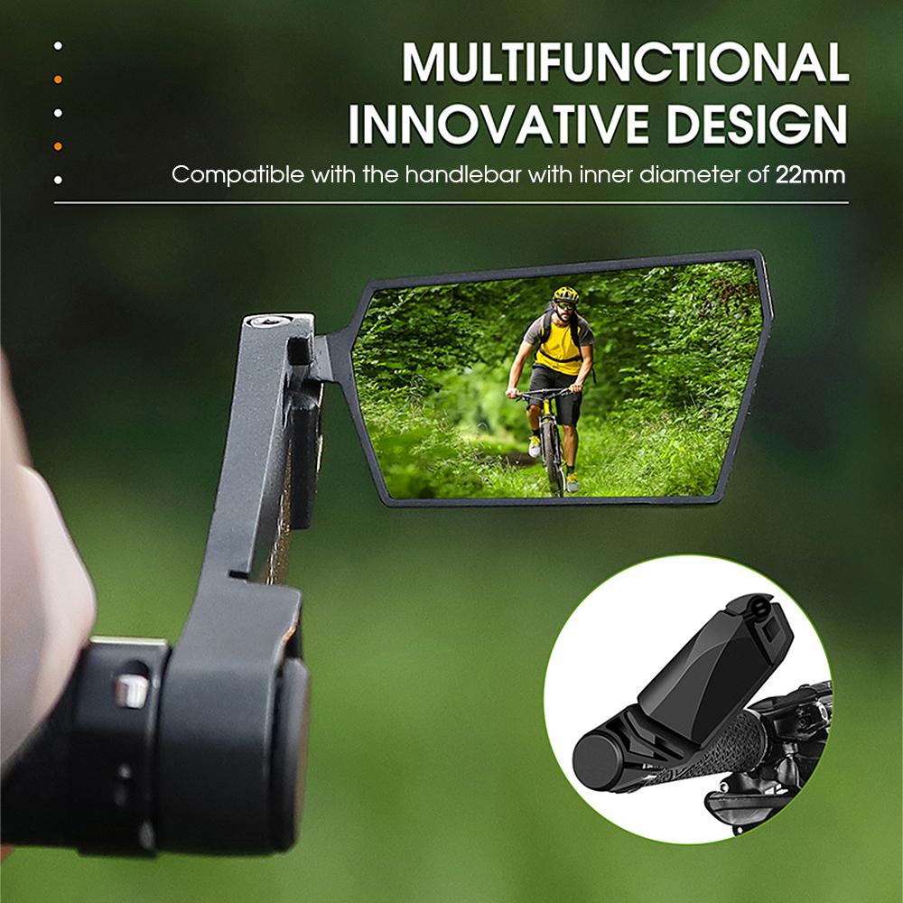 Gương chiếu hậu WEST BIKING cho xe đạp có thể gập lại 360 ° an toàn