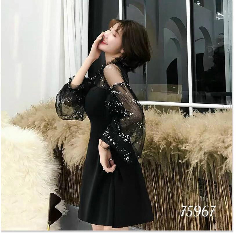 ĐẦM LỤA VOAN TAY LỠ CỰC XINH , DÀNH CHO DỰ TIỆC , HOẶC ĐI CHƠI SIÊU HO HQ FASHION NEW