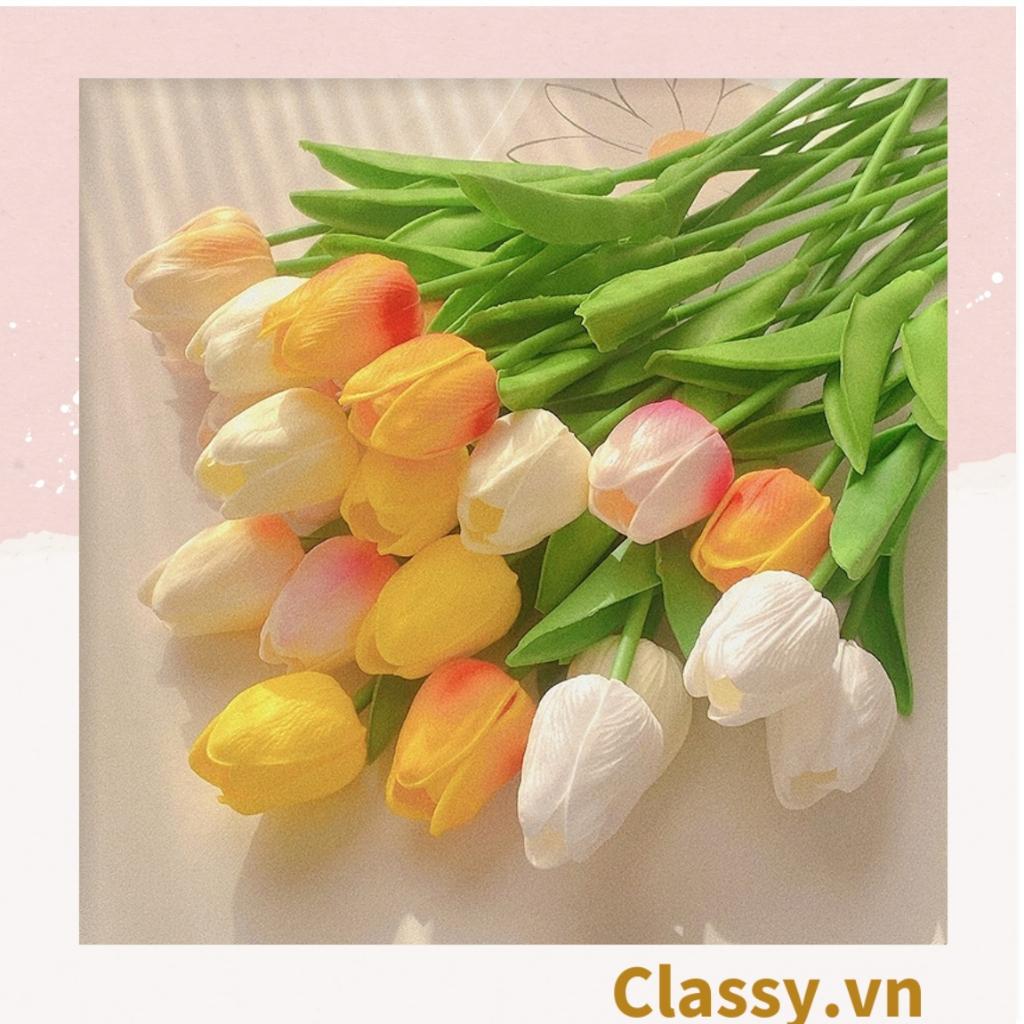 Đóa tulip Classy bằng vải, làm đạo cụ chụp hình, trang trí nhà cửa PK1474