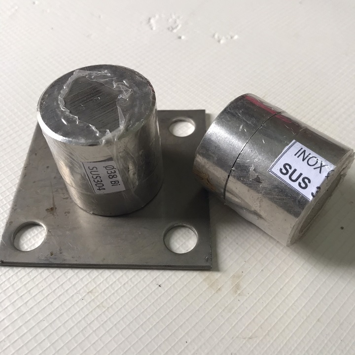 Bản lề cối xoay 360º - Inox 304 Ø38 - Dùng cho cửa 2 cánh