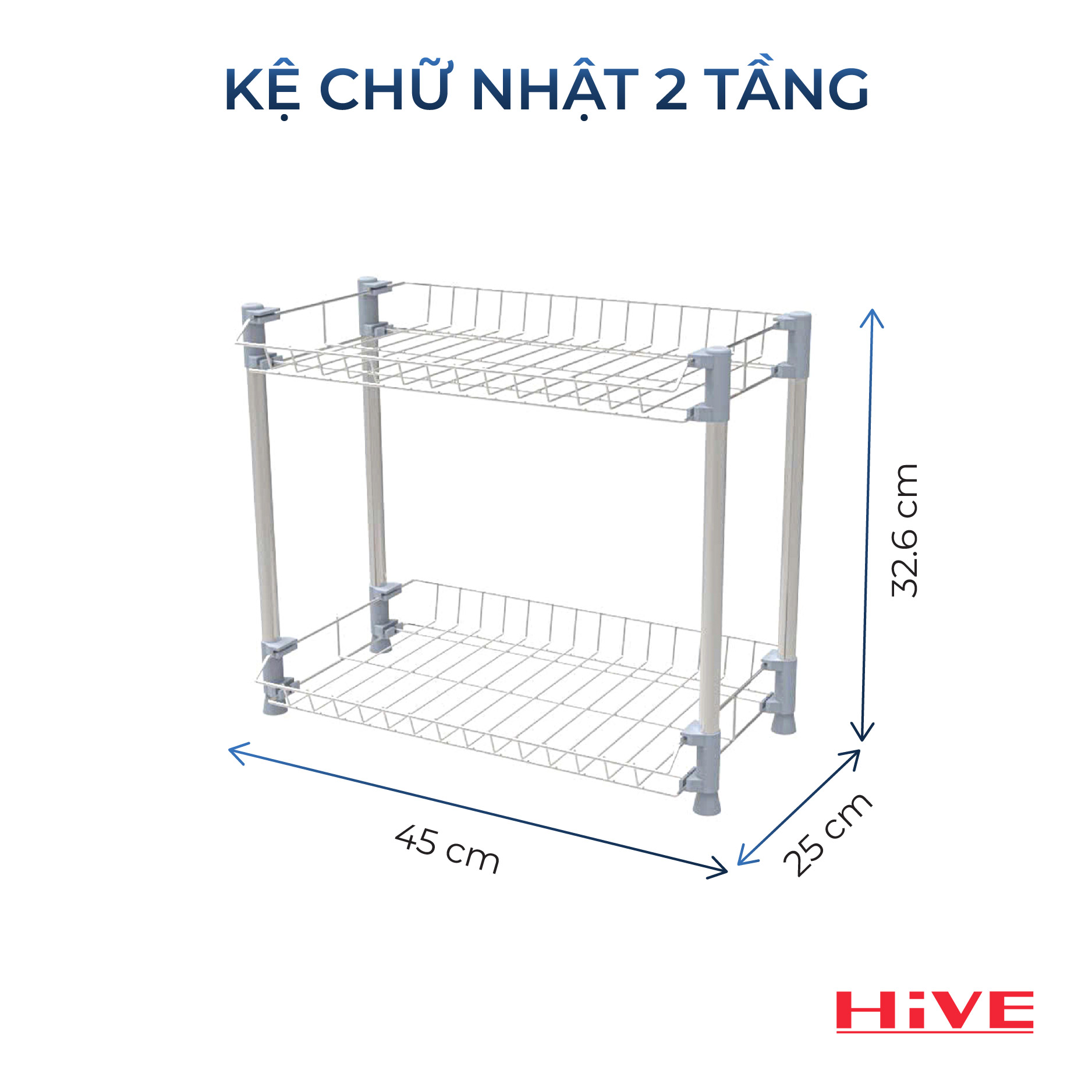 Kệ Hình Chữ Nhật 2/3/4 Tầng Cao Cấp