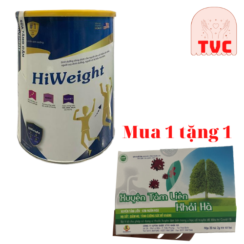 Hiweight Hộp 650g - Sữa Dinh Dưỡng Tăng Cân Dành Cho Người Gầy Tặng 1 Hộp Xuyên Tâm Liên Giúp Tăng Đề Kháng