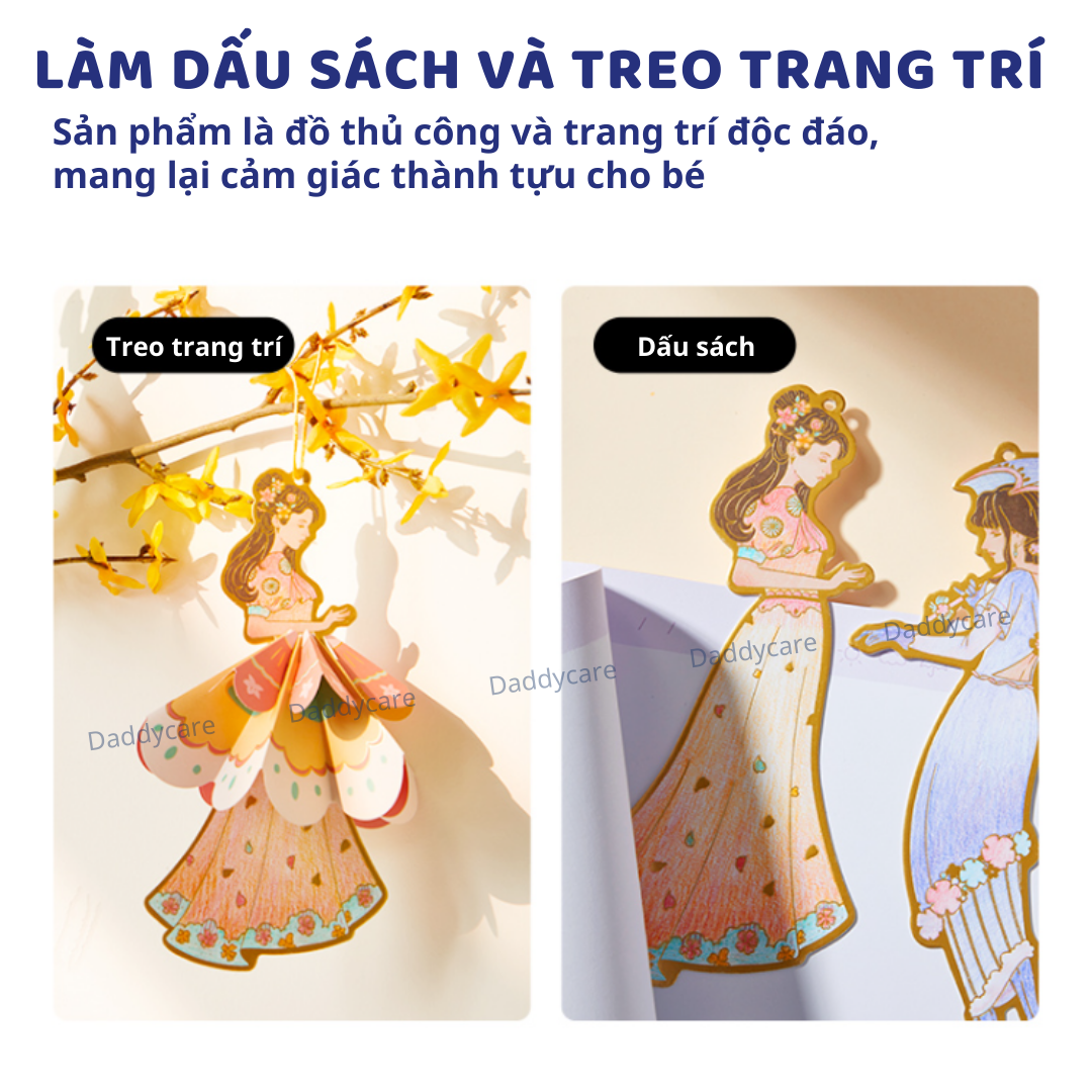 Đồ Chơi Cho Bé Gái Thẻ tô màu giấy thủ công Mideer Paper Craft Coloring