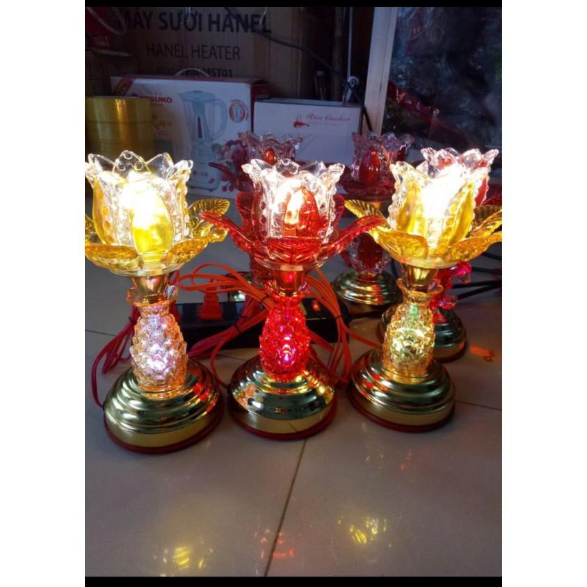 Combo 2 Đèn thờ hoa ly loại 1 bông cao 35cm