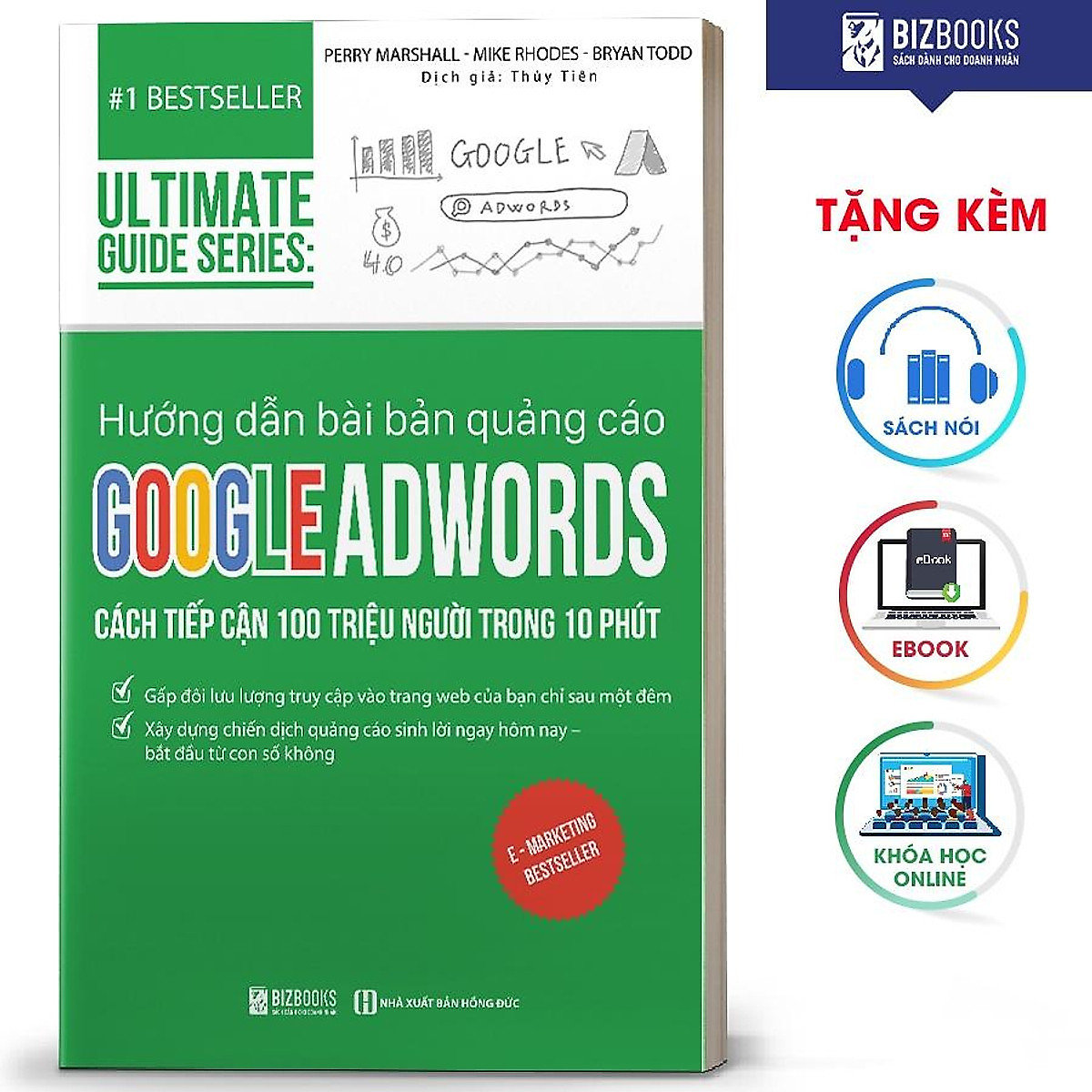 Combo Trọn Bộ 5 Cuốn Sách Tuyệt Kĩ Marketing Thời 4.0: Ultimate Guide Series : E-mail Marketing + Tối Ưu Hóa Website + Quảng Cáo Google Adwords + Chỉ Số Pay – Per – Click + Dữ Liệu Nền Tảng – MinhAnBooks