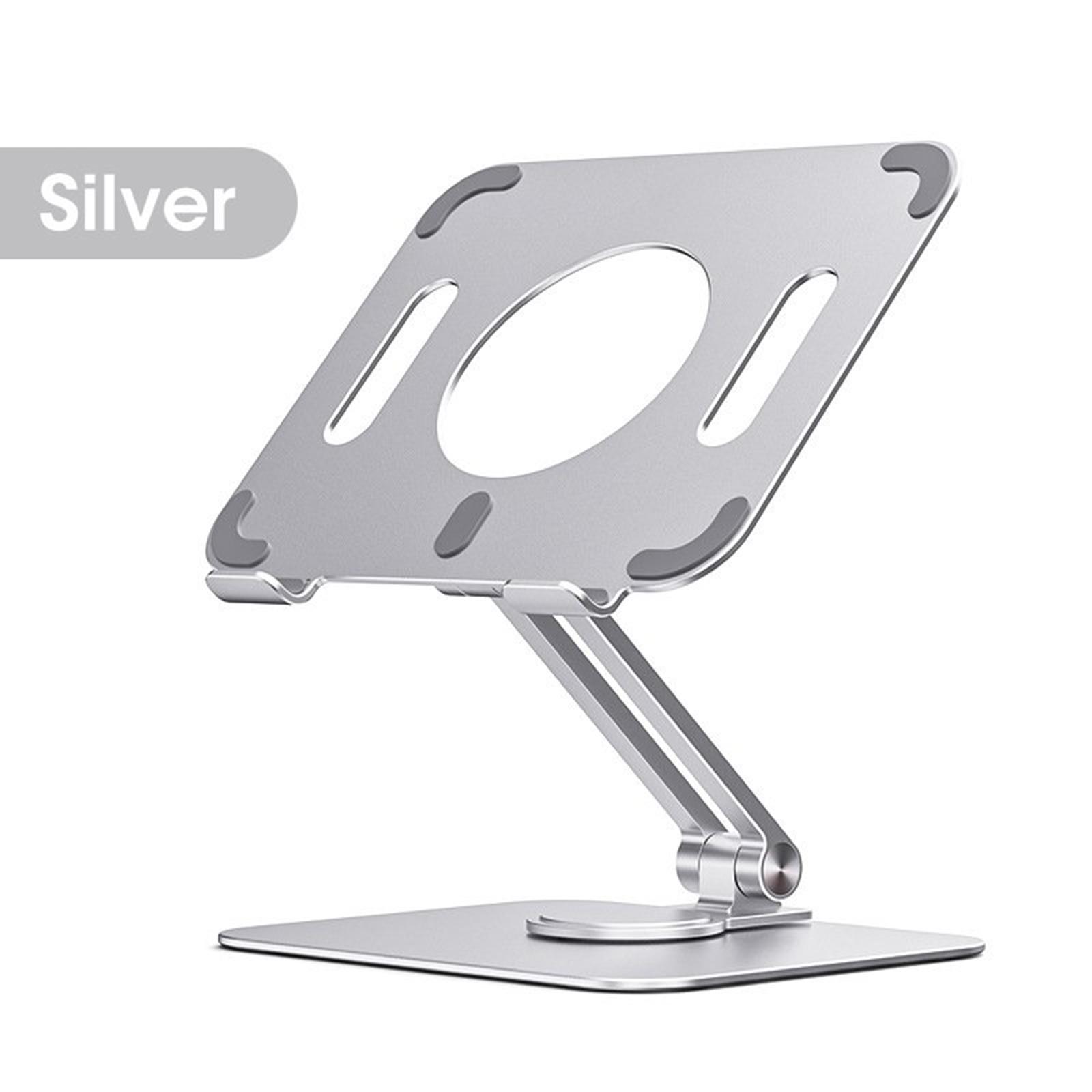 Tablet Stand 360° Rotating Adjustable Height Laptop Riser Stand for iPad Smartphones Work