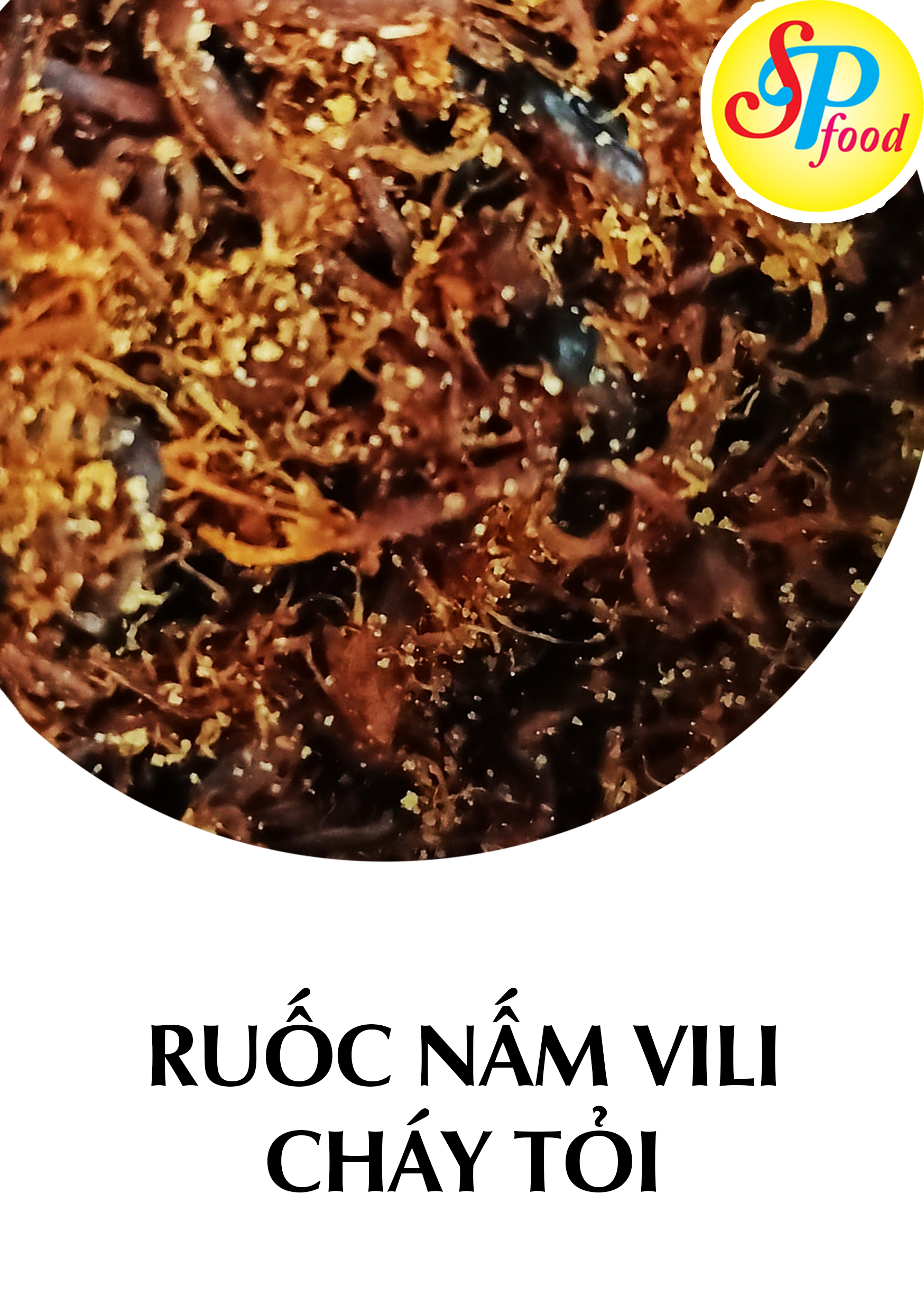 Ruốc nấm hương Vili - Thực phẩm chay - Cháy tỏi 60g/lọ- Hàng xuất khẩu Nhật