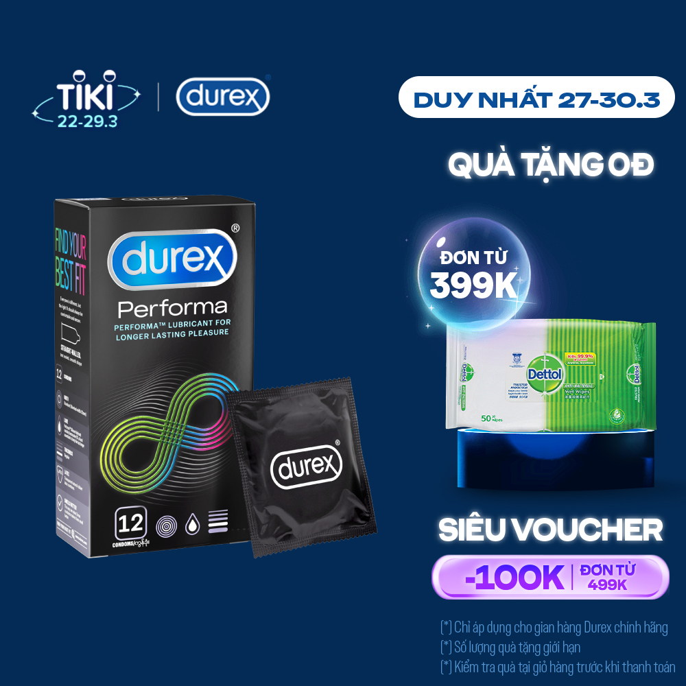 Bao cao su Durex Performa 12 bao