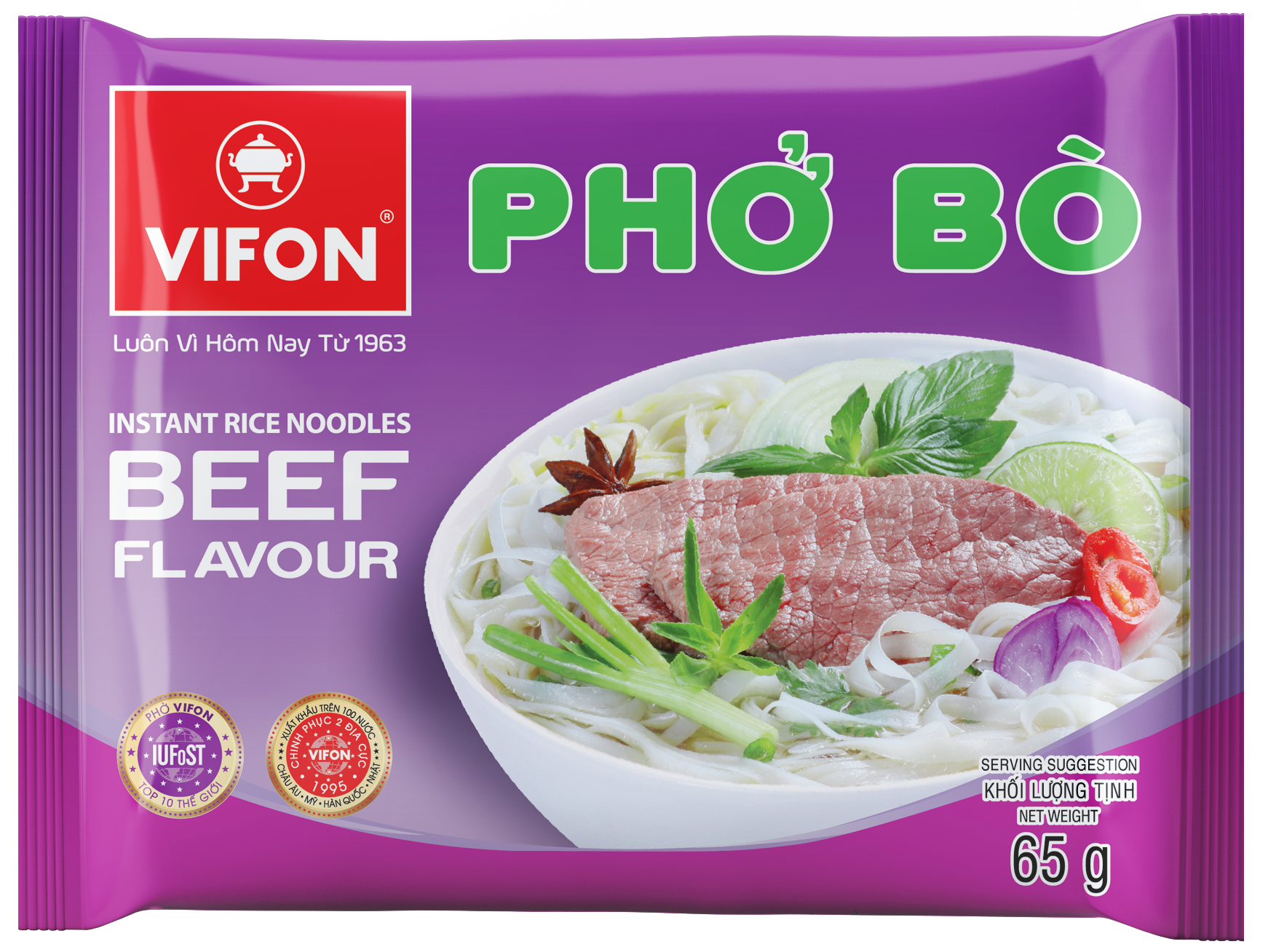 Thùng 30 gói Phở bò Vifon 65g