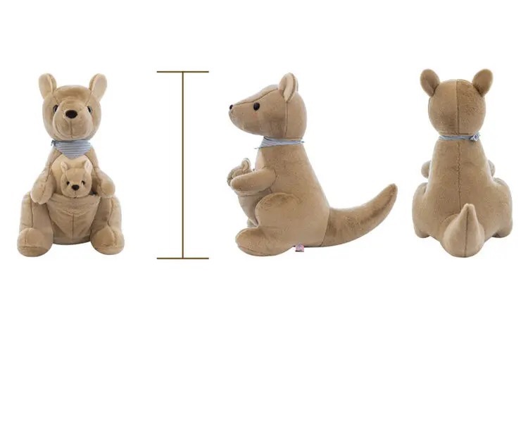 Thú nhồi bông chuột túi Kangaroo cute - Size 45cm - Quà tặng chuột bông kangaroo ôm con êm mịn cho bé