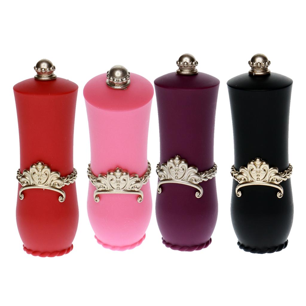 Lipstick Shaped Needles Pin Cushion Holder with 5pcs Sewing Needles
