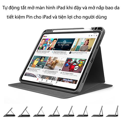 BAO DA TOMTOC TỪ TÍNH ĐA GÓC SMART-TRI SẠC KHÔNG DÂY A.PENCIL FOR IPAD 10.9-INCH