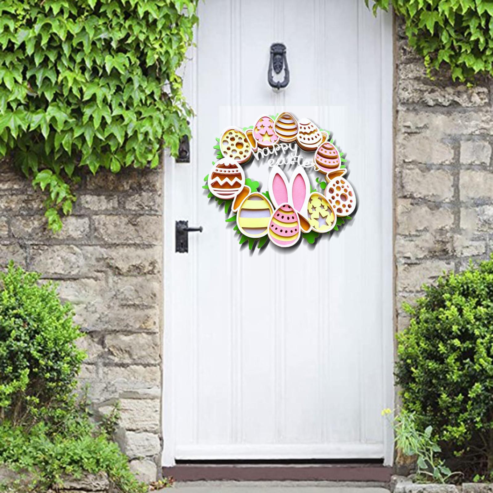 Wreath Hanging Decoration Festive  Ornaments Party Favors