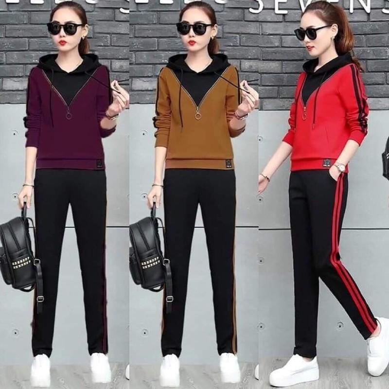 Set Bộ Phối Màu với chất liệu thun da cá dầy dặn và co giãn tốt,phong cách thời trang trẻ trung và năng động. Set Bộ Phối Màu thích hợp cho Chị/Em đi chơi,đi dạo hoặc mặc ở nhà nhé.