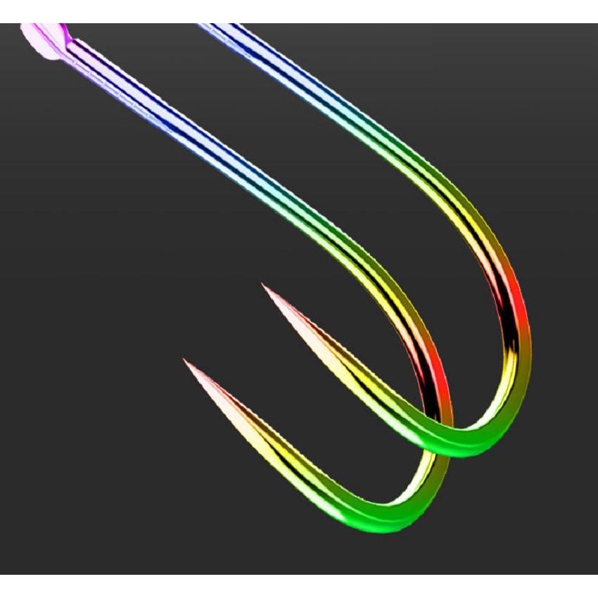 Lưỡi Câu Cá CJF, Lưỡi Câu TiTan 7 Màu Có Ngạnh Cao Cấp Chuyên Câu Đài,Câu Đơn LC-8