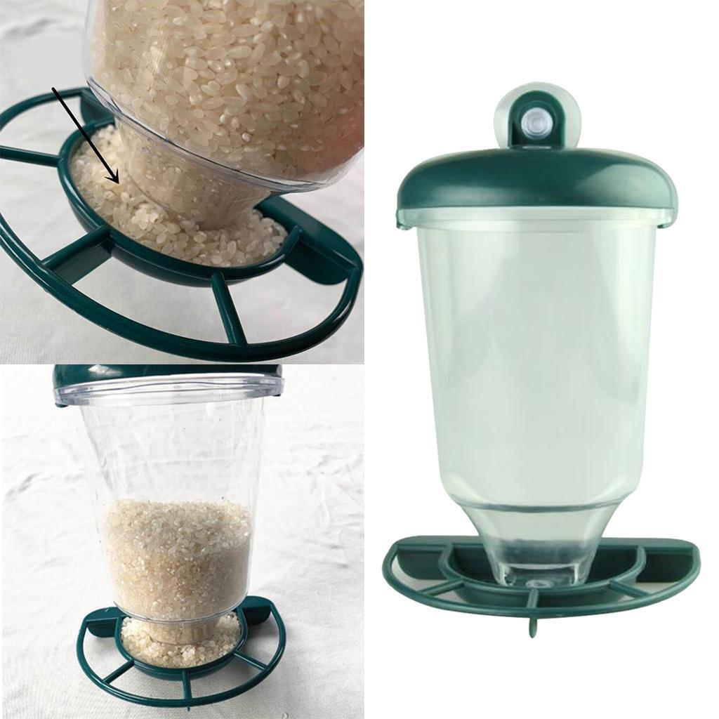 Glass  Feeder Clear  Food Dispenser for  Birds Suction Cup