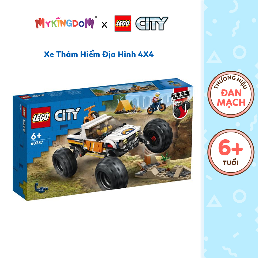 Đồ Chơi Lắp Ráp LEGO City Xe Thám Hiểm Địa Hình 4X4 60387