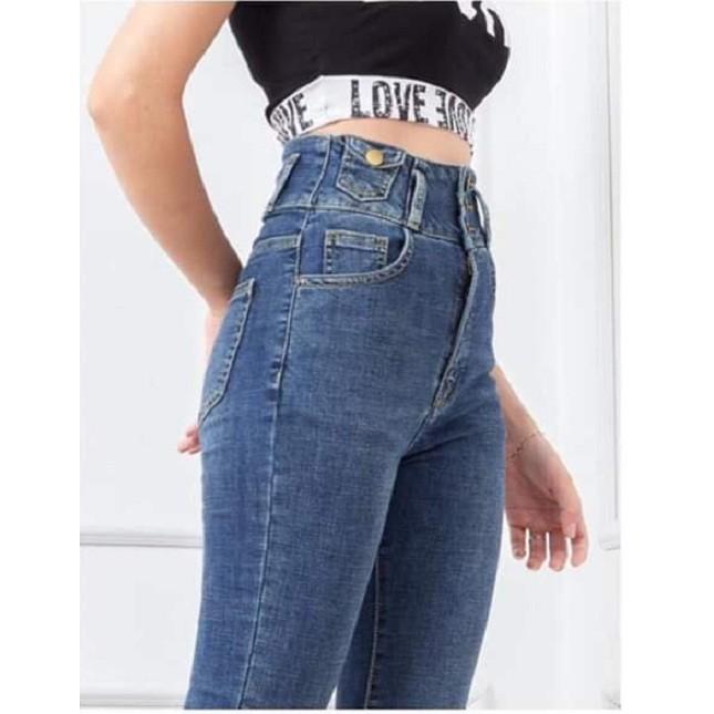 Quần Jeans Nữ Mix Túi Nhỏ thời Trang