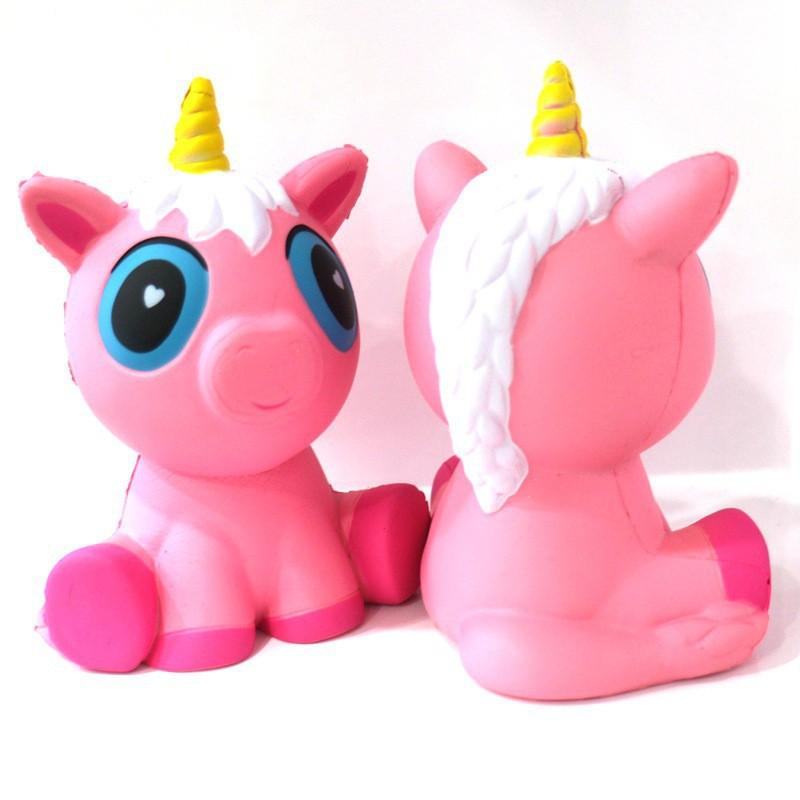 ĐỒ CHƠI SQUISHY NGỰA NGỒI BỆT 1 SỪNG mã TDT14 Lsp13