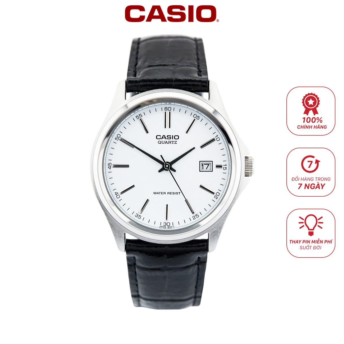 Đồng hồ nam dây da Casio MTP-1183E-7ADF