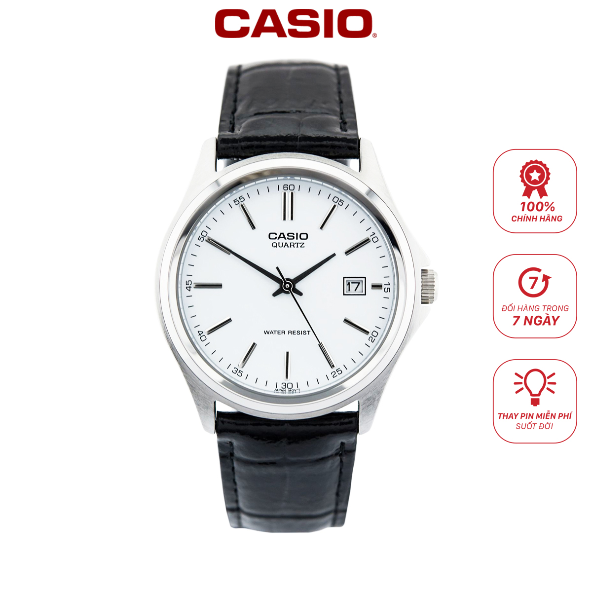 Đồng hồ nam dây da Casio MTP-1183E-7ADF