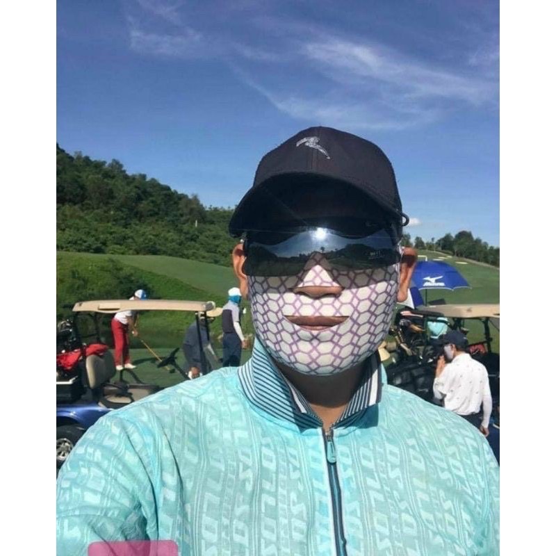 Mặt nạ golf nam nữ Collagen chống nắng dưỡng da Hàn Quốc