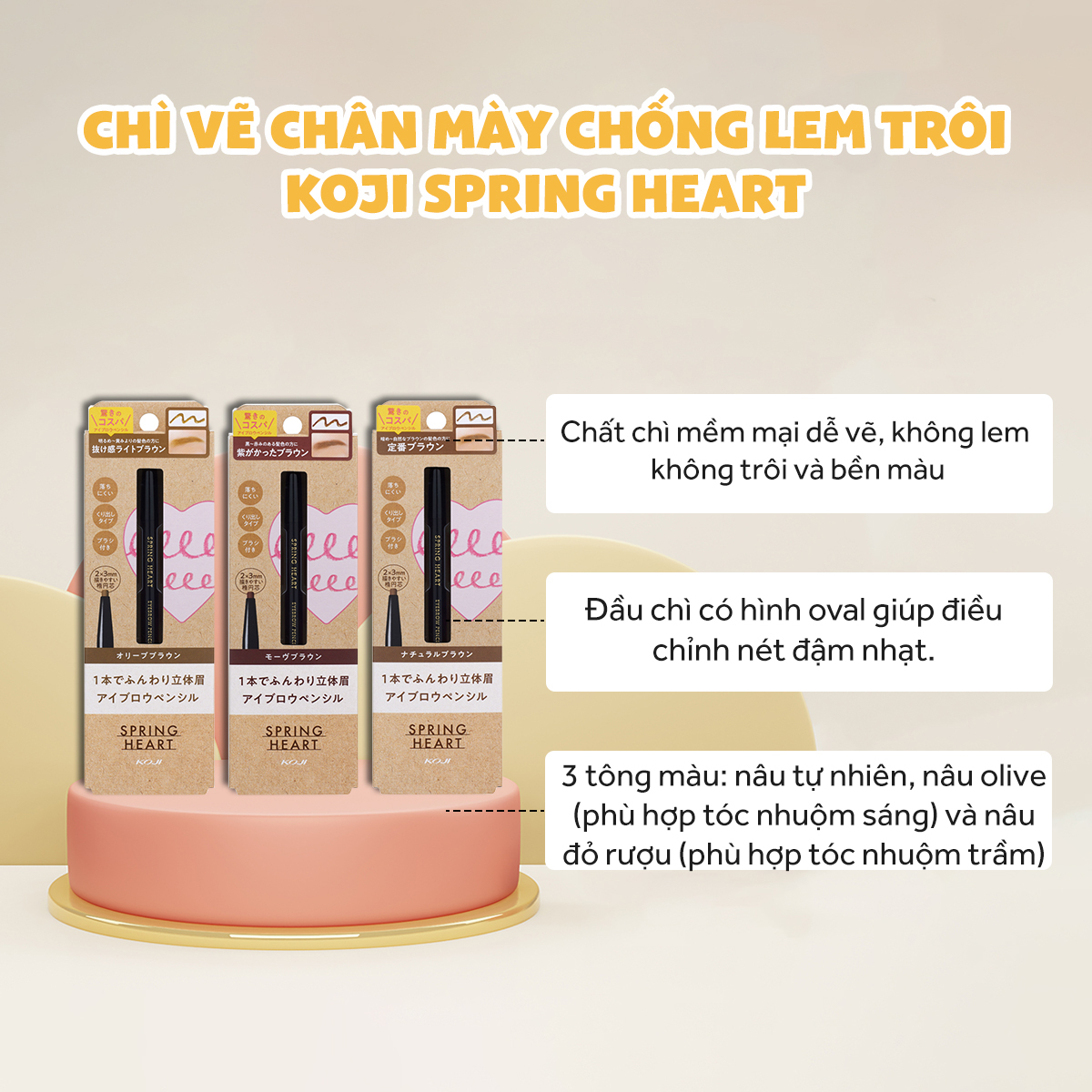 Bộ sản phẩm trang điểm mắt eyeliner và chì vẽ mày - Combo quà tặng