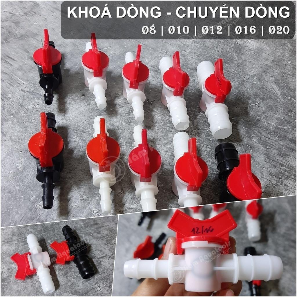 Khoá Dòng - Chuyển Dòng Các Loại Fi8 | Fi10 | Fi12 | Fi16 | Fi20 | Khoá Kết Hợp Chuyển Dòng Cho Lọc Hồ Cá Thuỷ Sinh
