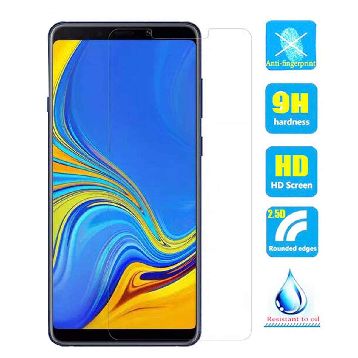 Tấm dán kính cường lực độ cứng 9H dành cho Samsung A9 2018 - KCL01