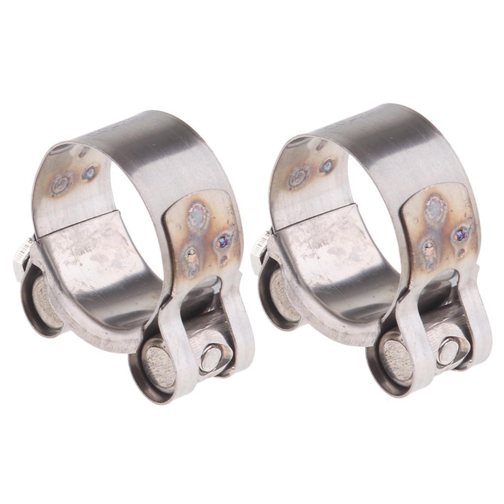 Heavy Duty Stainless Steel Motorcycle Exhaust Clamp Clip 32-35mm