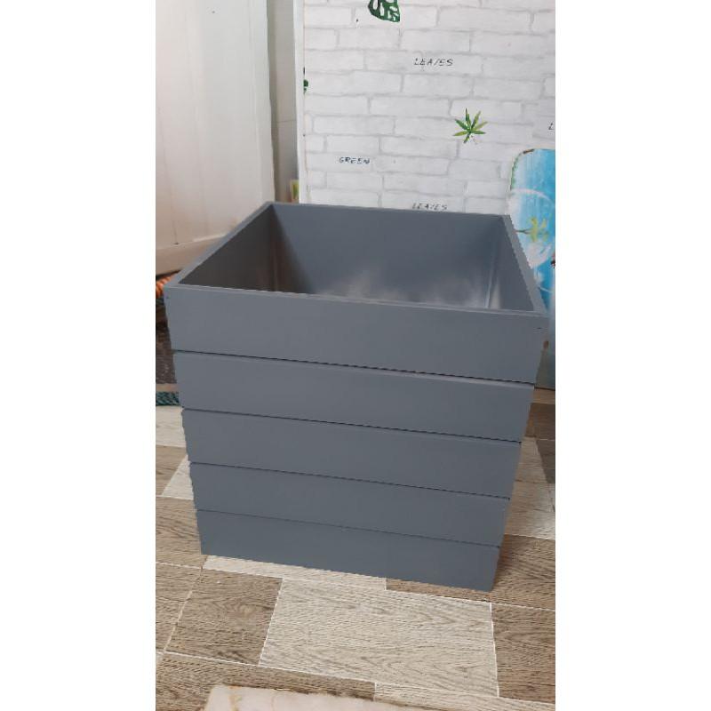 Chậu nhựa composite siêu bền vuông 40x40x40