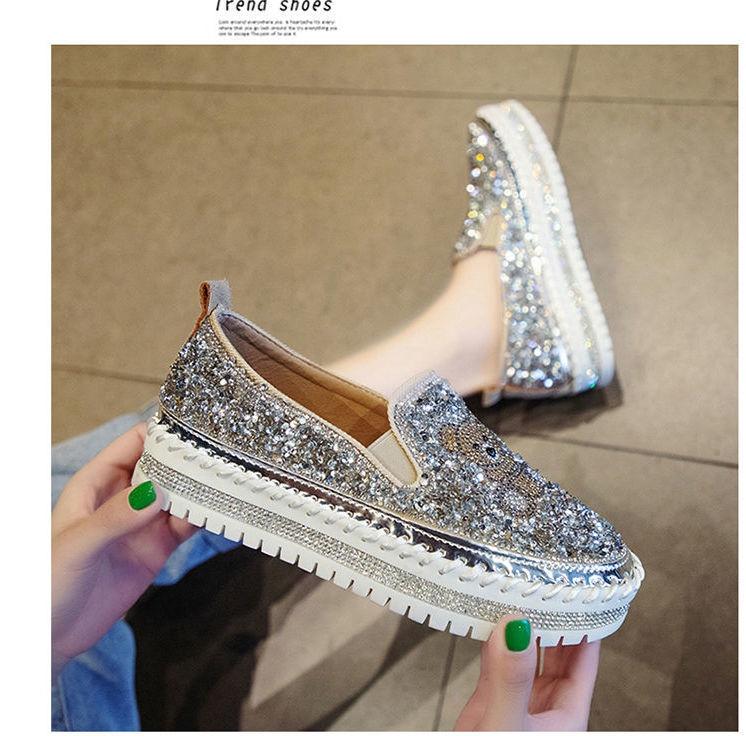 Giày lười đính đá thiết kế thời trang mùa hè 2020 dành cho nữ