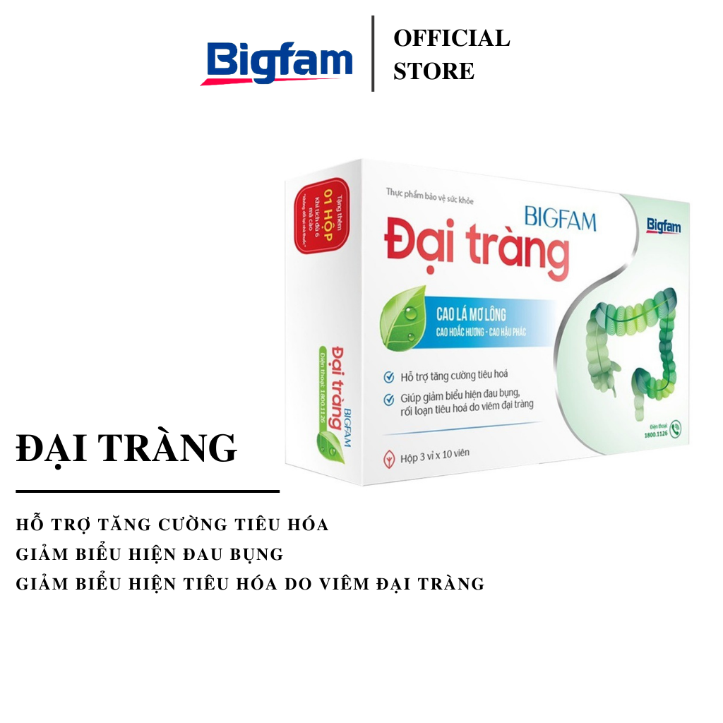 Đại tràng Bigfam hỗ trợ tăng cường tiêu hóa