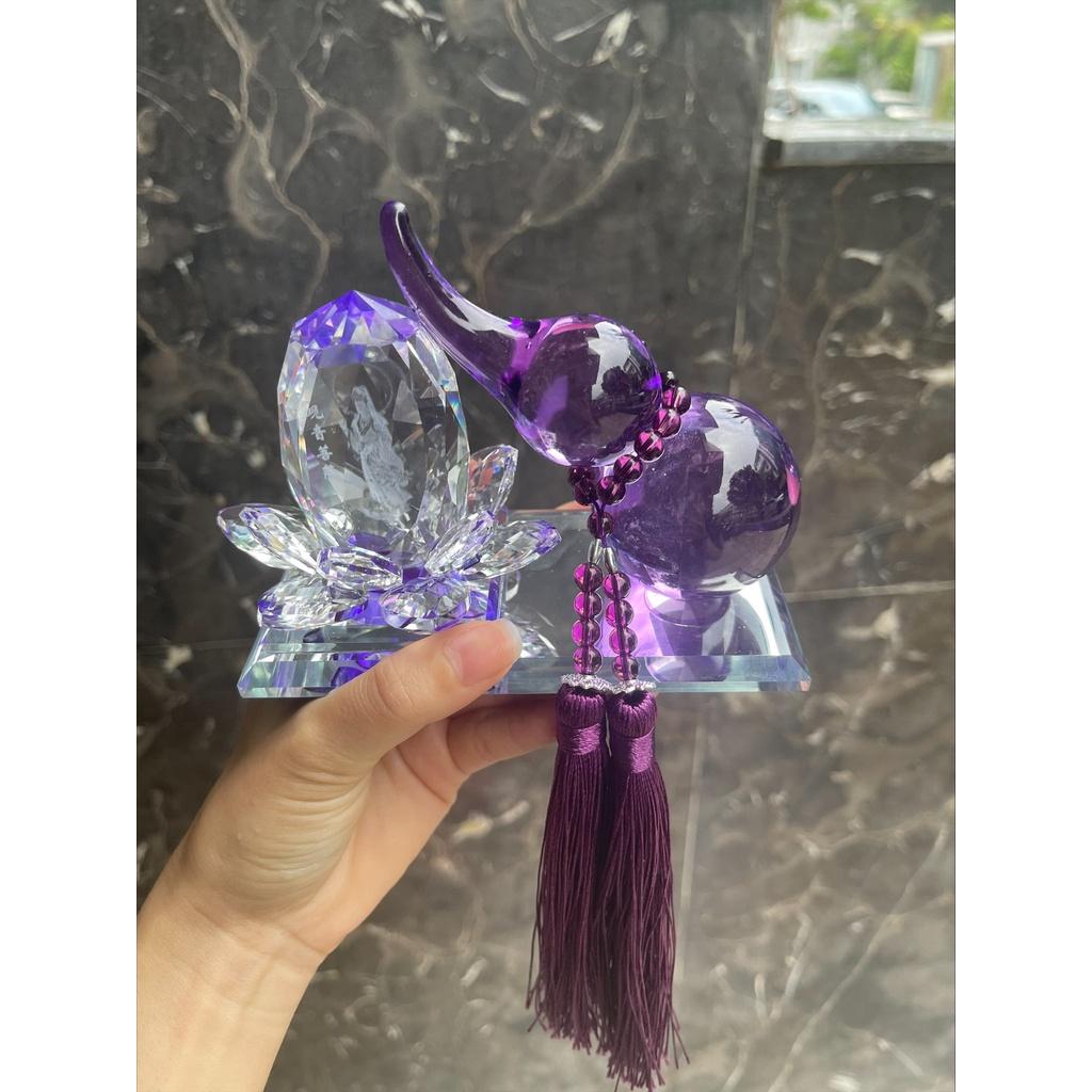 Tượng Quan Âm Hồ Lô Trong Trang Trí Taplo Xe Hơi - Tượng Nước Hoa Xe Ô Tô - Nhiều Màu Sắc - Tặng Kèm Nước Hoa Cao Cấp