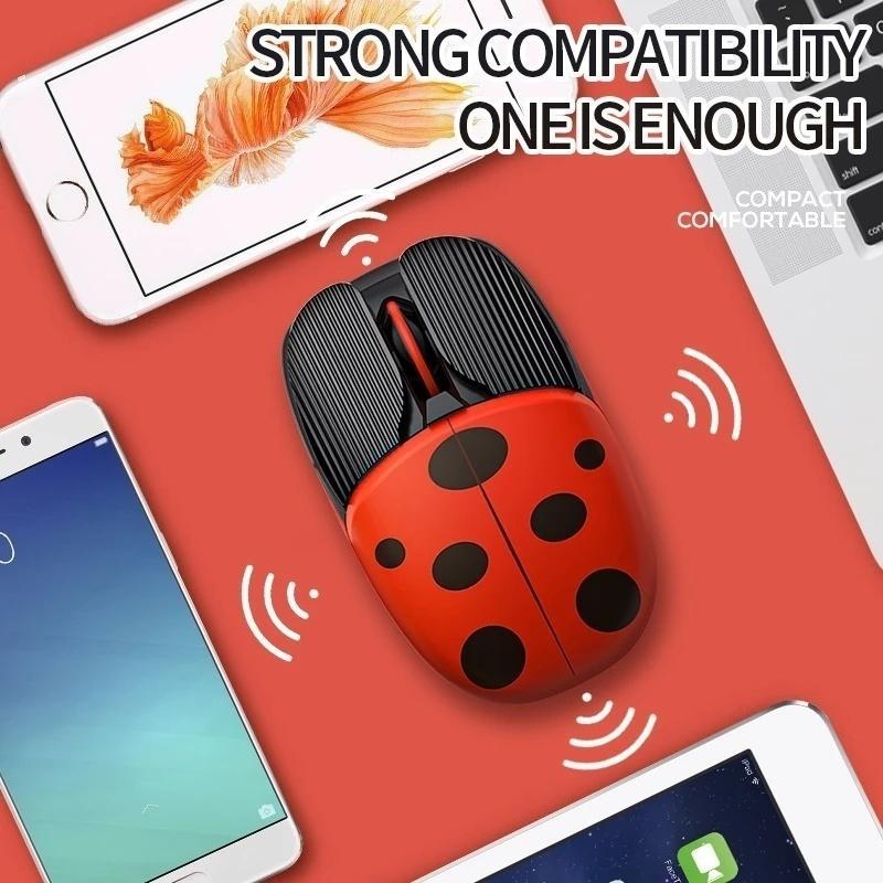 Chuột bluetooth Không Dây 2.4G + Chuột Hoạt Hình 3 Chế Độ