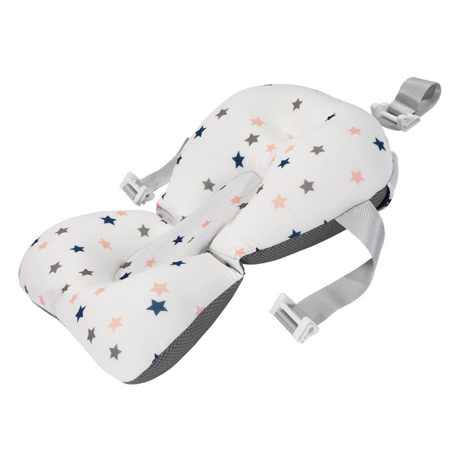Anti-Slip Baby Bath Support Seat Soft Baby Bath Pillow for 0-6 Months