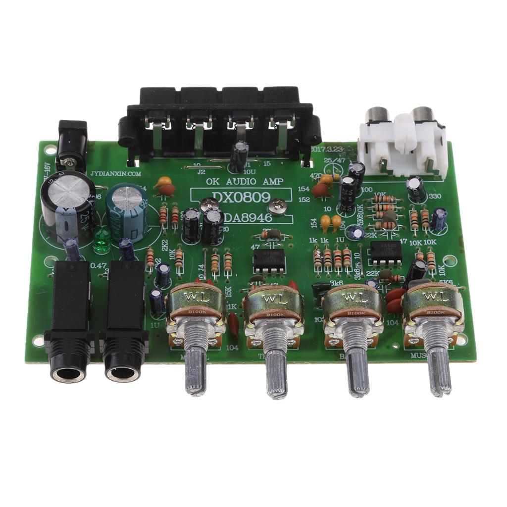 Bảng điều Khiển Khuếch đại âm Thanh Stereo RV 12V Digital Bảng Bảo Vệ AMP AUX Module