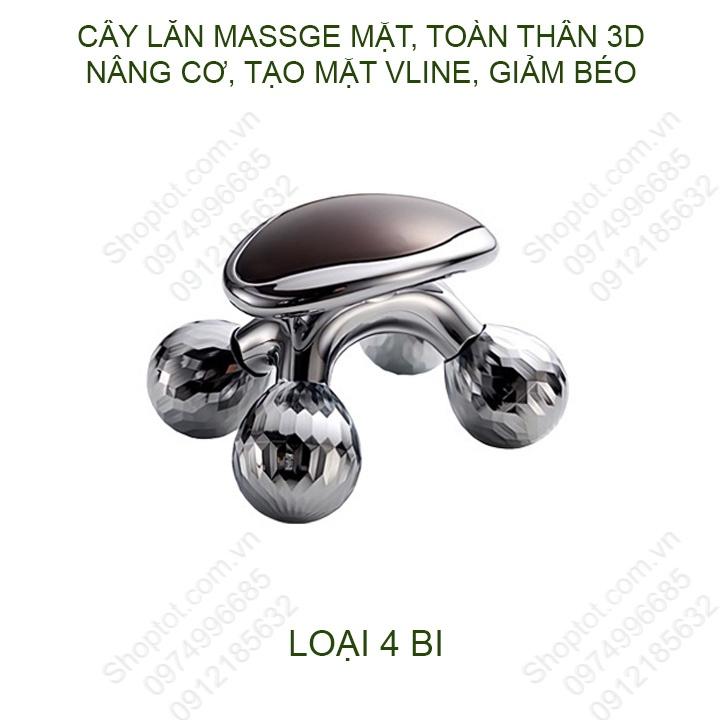 Dụng cụ lăn massge mặt, toàn thân 3D, tạo mặt Vline, săn chắc cơ, giảm mỡ