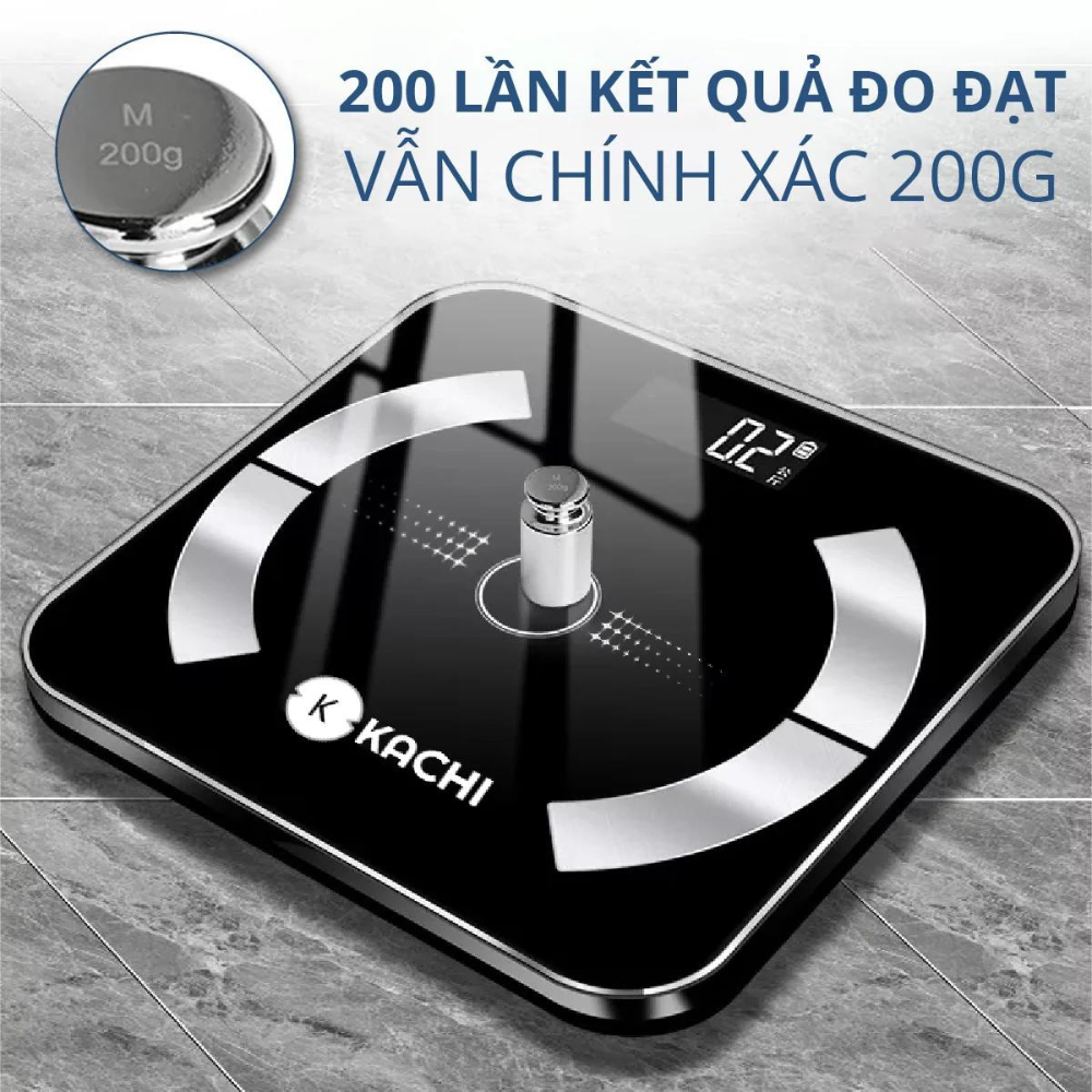 Cân Điên Tử Bluetooth Phân Tích Chỉ Số Cơ Thể Kachi MK223