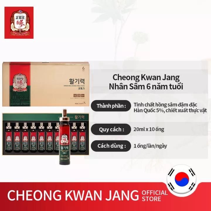 KGC Cheong Kwan Jang – Nước Uống Bổ Dưỡng Hồng Sâm KGC Vital Tonic (Hwal Gi Ruk) 20ml x 10 ống