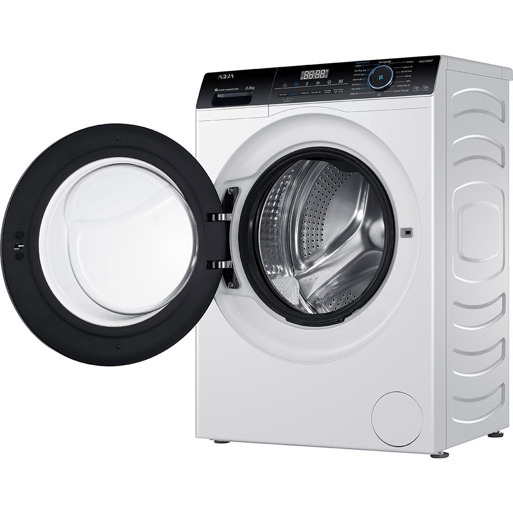 Máy giặt Aqua Inverter 8 kg AQD-A800F.W - Hàng Chính Hãng