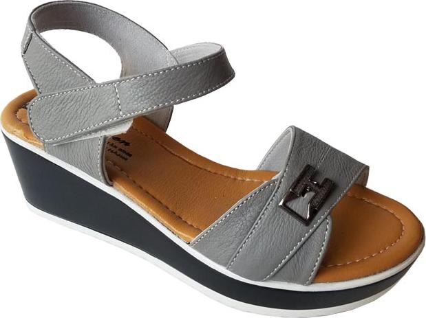 Giày Sandal Nữ Đế Xuồng BIGGBEN Da Bò Thật SDX04
