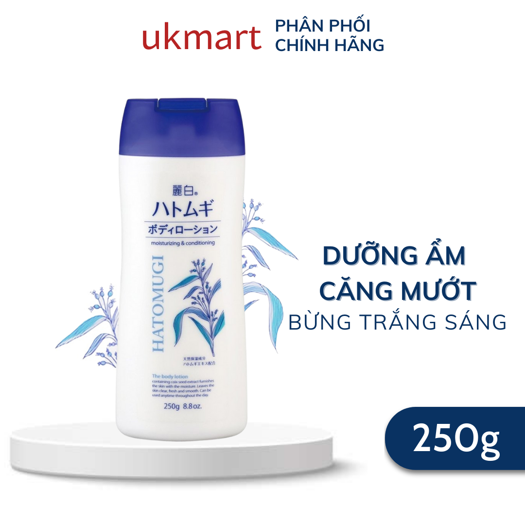 Sữa Dưỡng Thể Hatomugi Chống Nắng Hatomugi SPF31 PA+++ 250g Ban Đêm 250g~400g Body Milk chiết xuất từ hạt ý dĩ duy trì độ ẩm cho da và dưỡng da trắng sáng hiệu quả