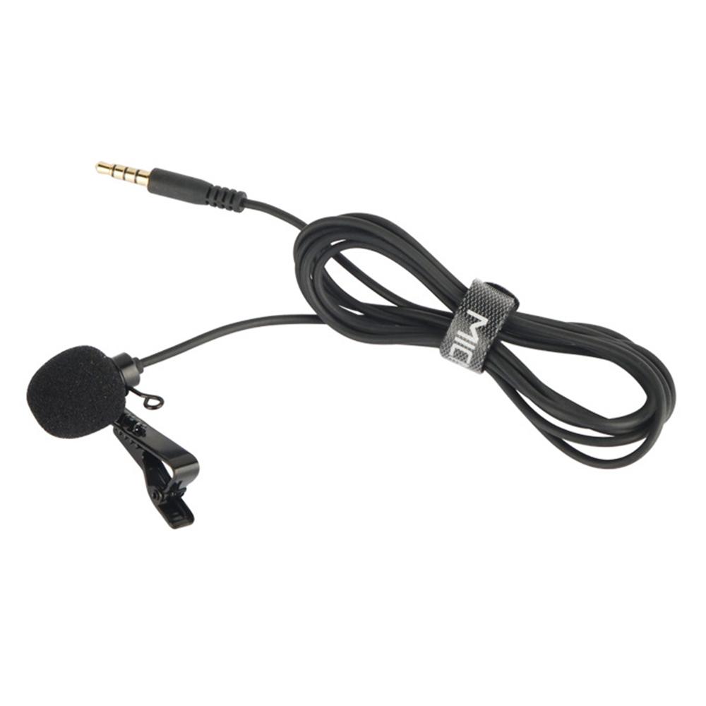 Micrô gắn ve áo Lavalier đa hướng Một đầu với kính chắn gió bằng lông xốp Hộp đựng 3,5 mm Đầu cắm TRRS