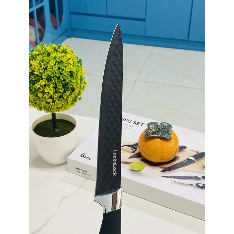 Bộ Dao Nhà Bếp 6 Món Cao Cấp Màu Đen CKK103S6