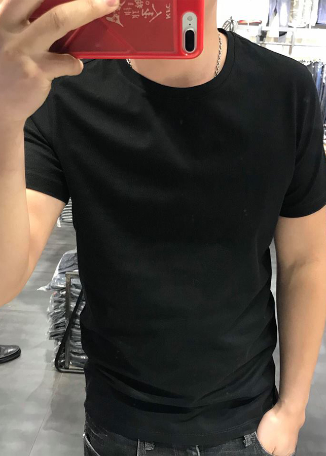 Áo Phông Nam Đen Chất Cotton THUNDEN52 - Thun Đen
